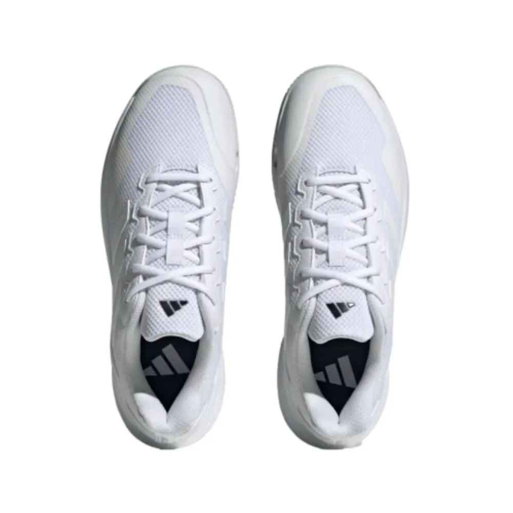 Adidas Men's Game Court 2 Tennis Shoe (Cloud White/Cloud White/Matte Silver)