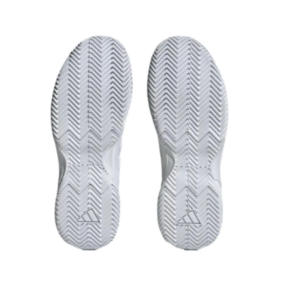 Adidas Men's Game Court 2 Tennis Shoe (Cloud White/Cloud White/Matte Silver)