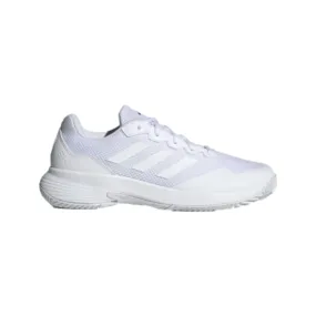 Adidas Men's Game Court 2 Tennis Shoe (Cloud White/Cloud White/Matte Silver)