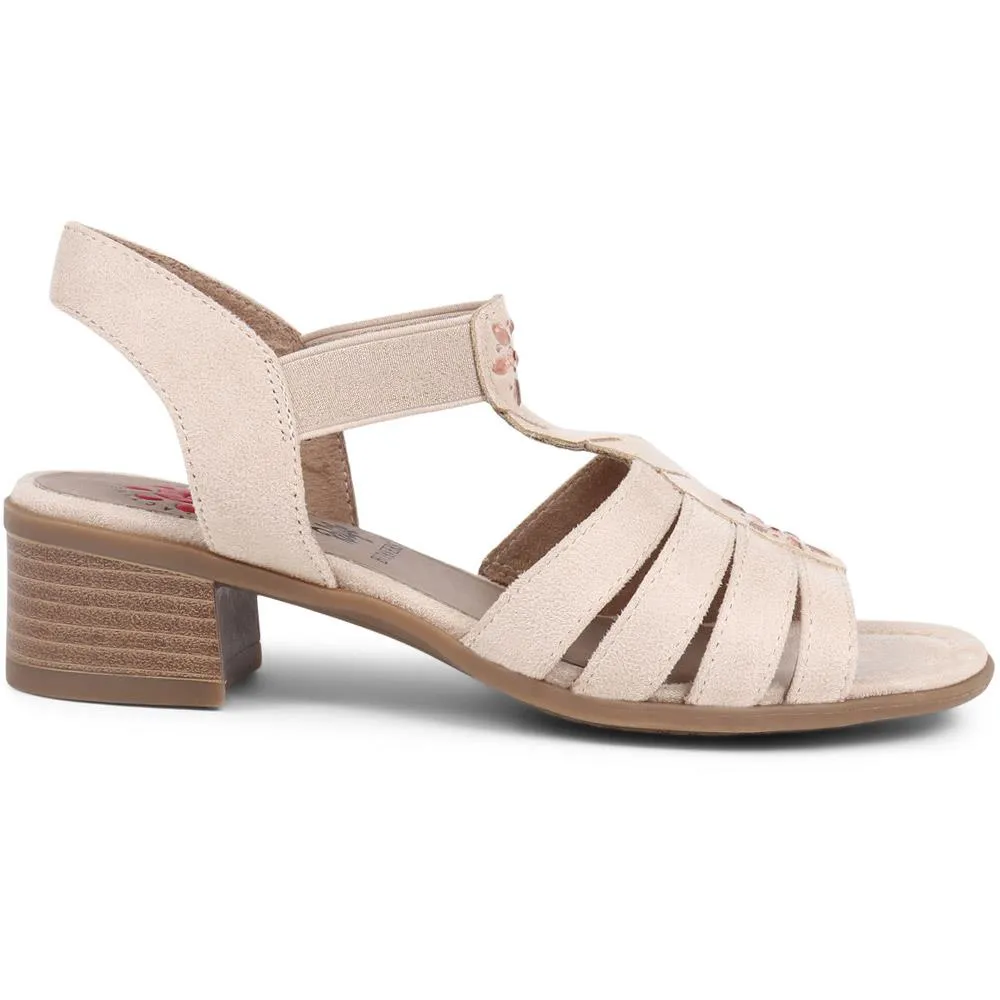 Block Heeled Slip-On Sandals - CENTR39057 / 324 981