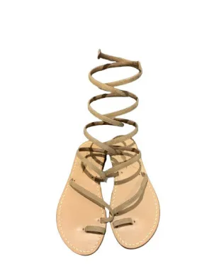 Capritouch AnaCapri Spiral Handmade Leather Gladiator Sandals Flats 35 UK 2 US 5 ladies