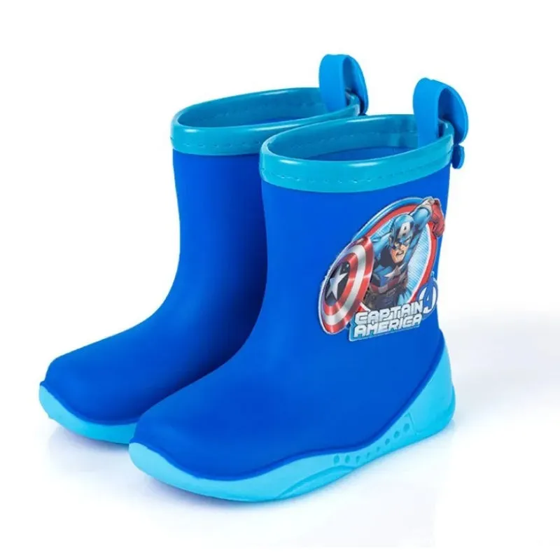 Captain America Cartoon Print Rain Shoes