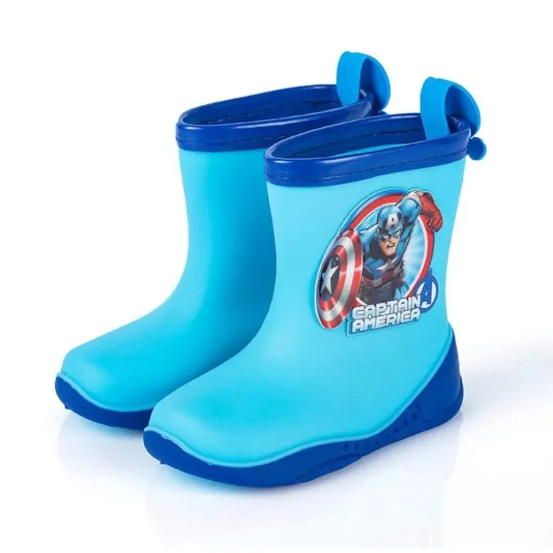 Captain America Cartoon Print Rain Shoes