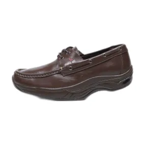 Chung Shi Boat Shoes Leather Brown Colour For Men