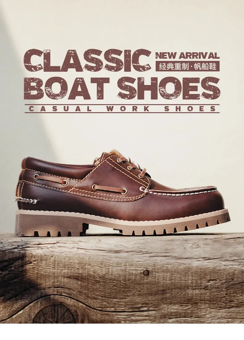 Classis Low-top moccasin loafer Shoes Casual Leather Boat Shoes