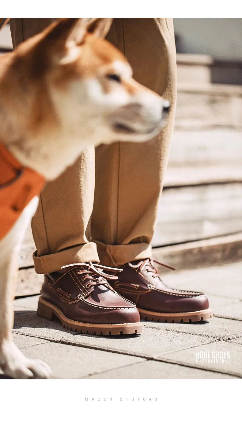 Classis Low-top moccasin loafer Shoes Casual Leather Boat Shoes