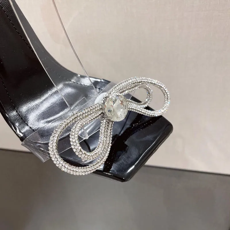Clear Bow Heels