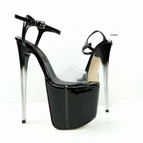 Clear Heels Transparent Strap Sandals