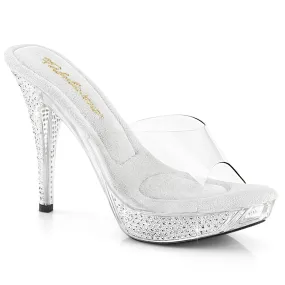 ELEGANT-401 Posing Comp Clear Bling Rhinestone Shoes