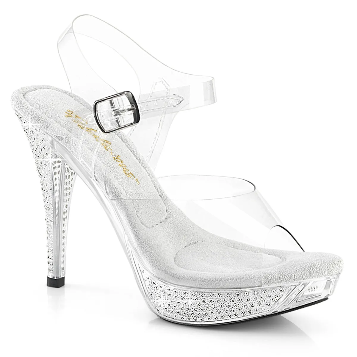 ELEGANT-408 Fabulicious Transparent Clear-AB Rhinestones Shoes [posing comp heels]