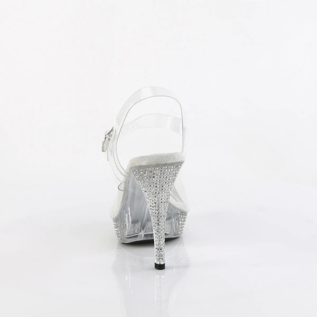 ELEGANT-408 Posing Comp Clear Bling Perspex Shoes