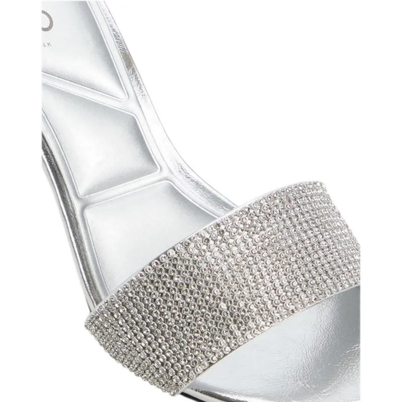 ETERNALLY HEELED SANDALS - SILVER
