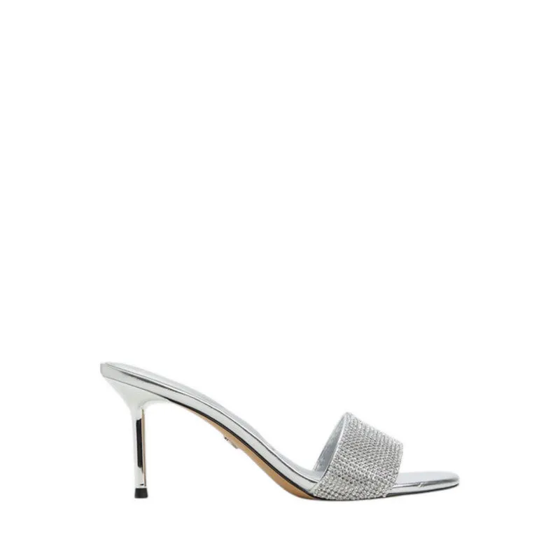 ETERNALLY HEELED SANDALS - SILVER