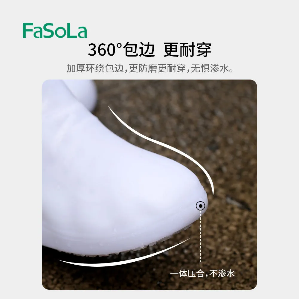 FaSoLa Waterproof Shoe Covers - Brown, Size 43-45