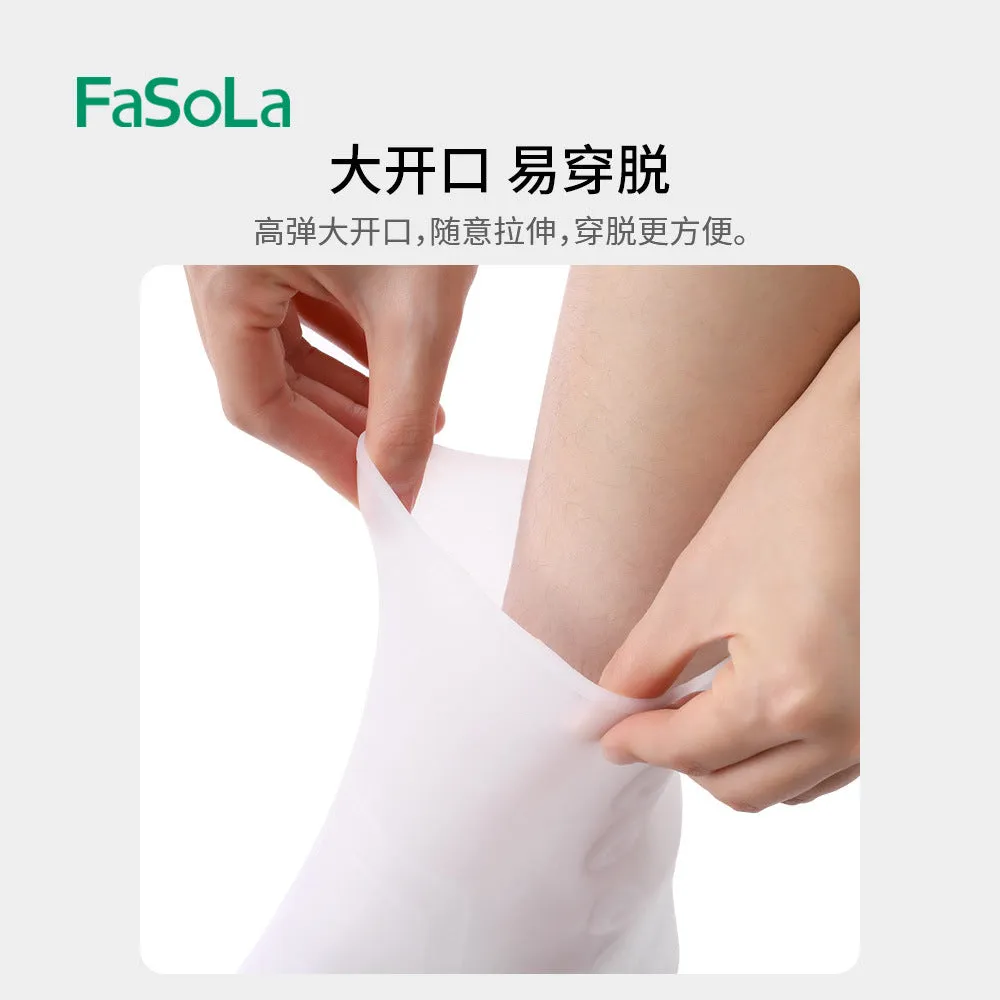 FaSoLa Waterproof Shoe Covers - Brown, Size 43-45