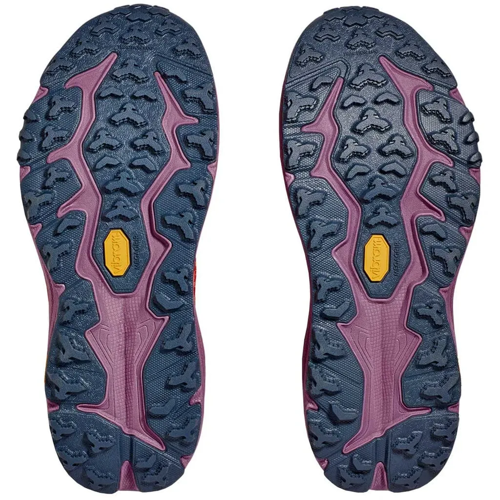 Hoka Women's Speedgoat 6 Trail Runners- Sherbert Red
