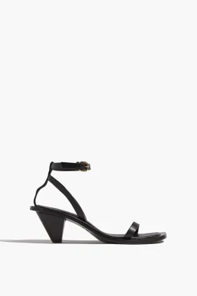 Irving Heeled Sandal in Black