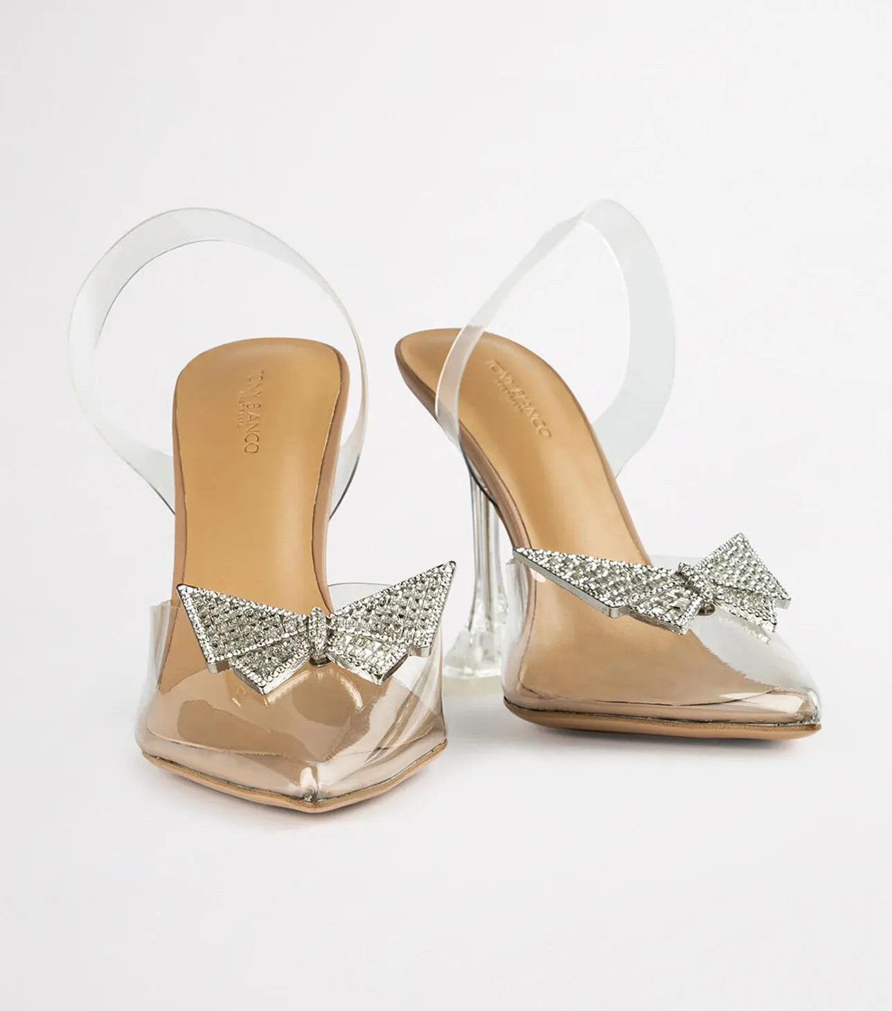 Laos Clear Vinylite Heels