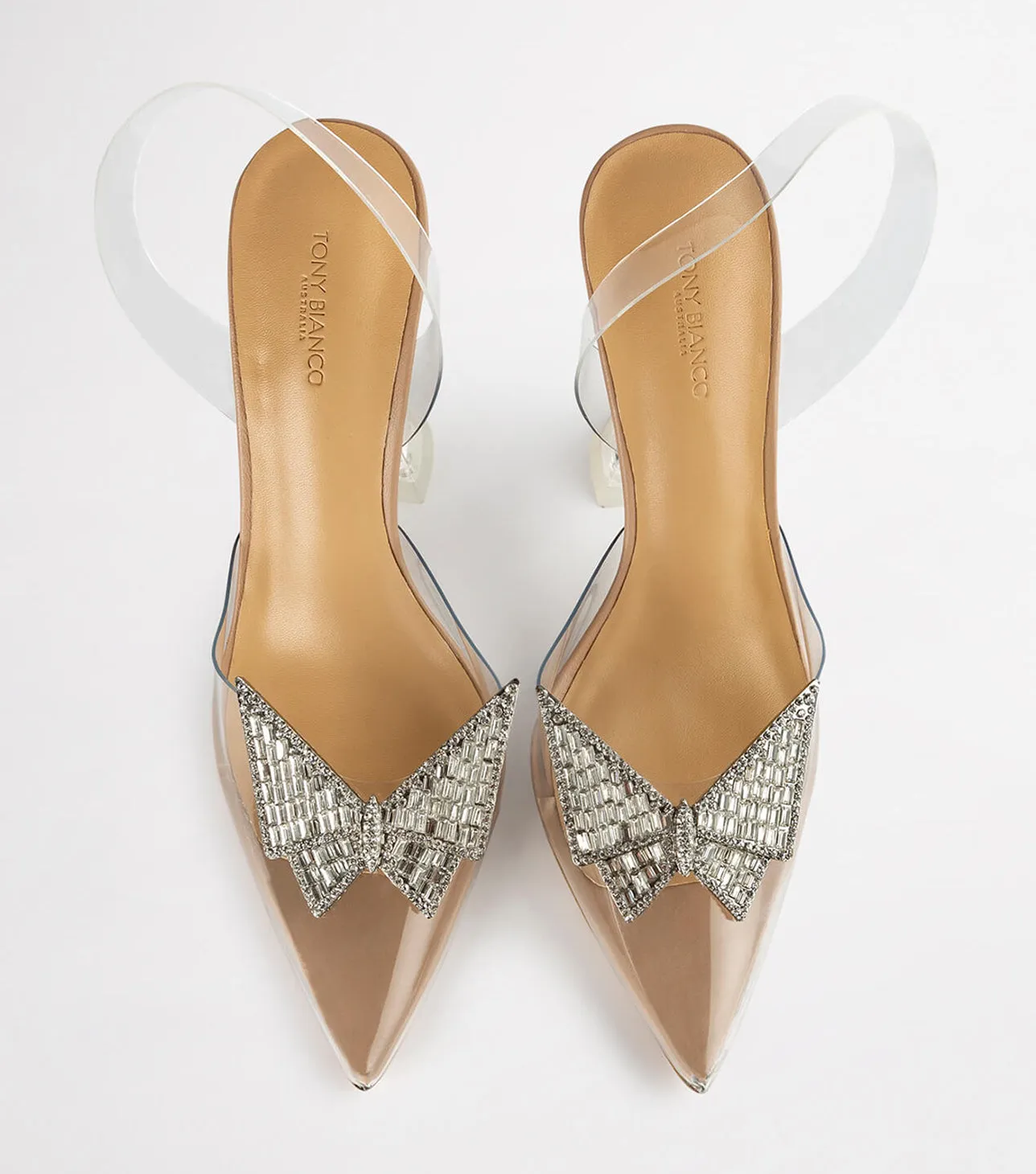 Laos Clear Vinylite Heels