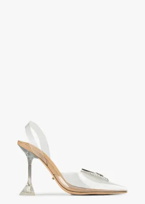 Laos Clear Vinylite Heels