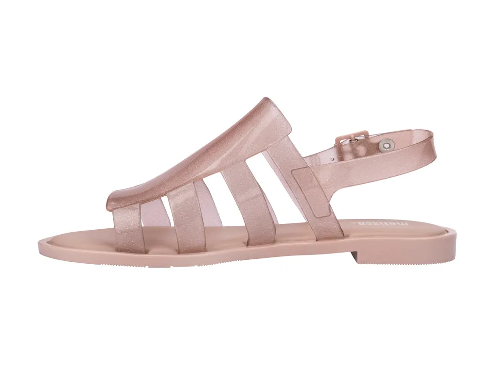 Melissa Boemia Flat Gladiator Glitter Pink Sandal For Women