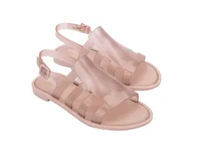 Melissa Boemia Flat Gladiator Glitter Pink Sandal For Women
