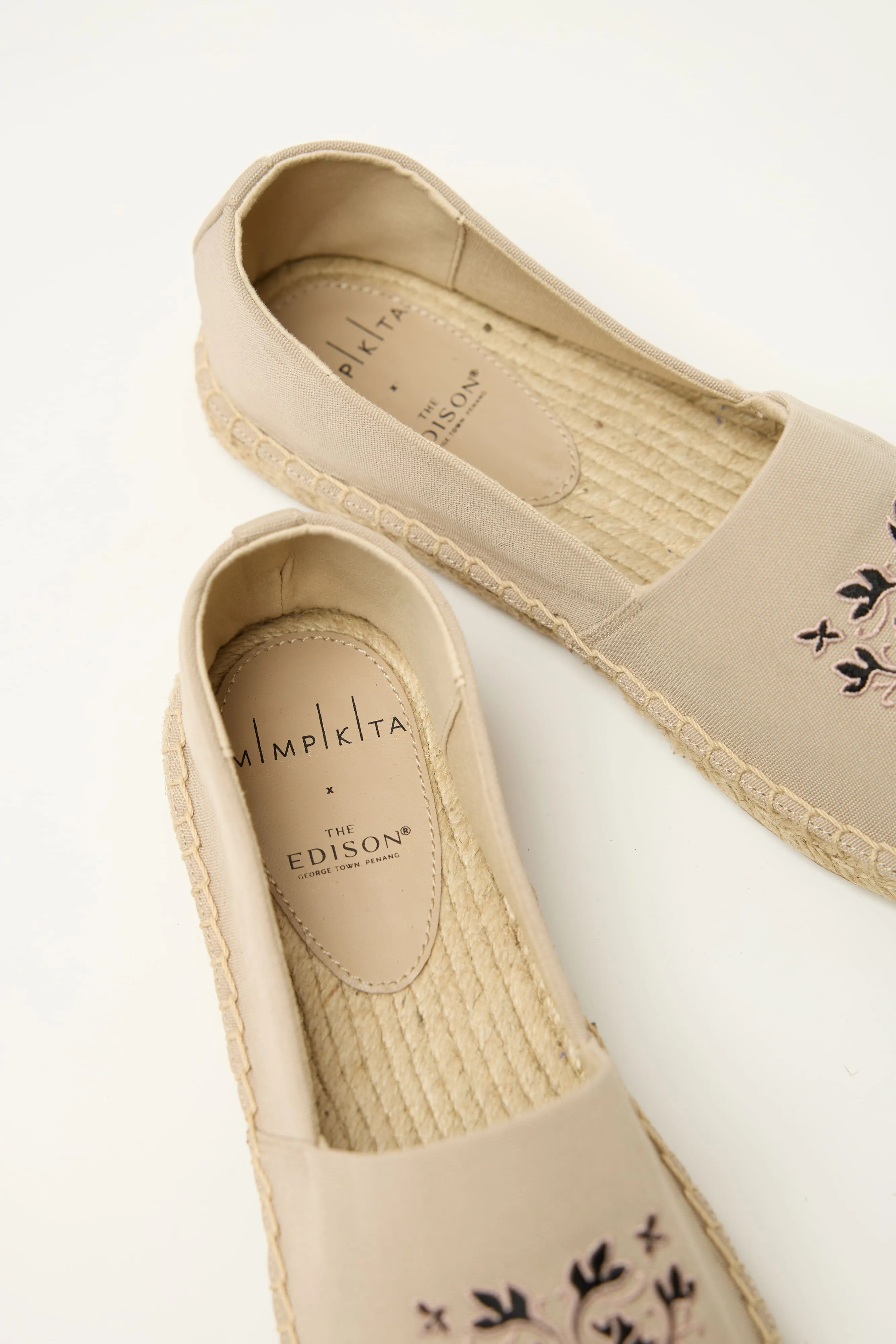 Mimpikita x The Edison Mutiara Beige Espadrilles