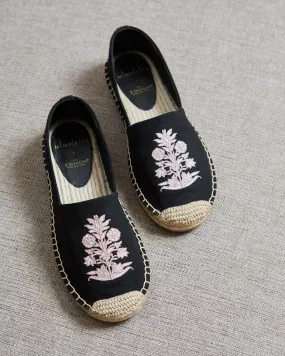 Mimpikita x The Edison Mutiara Black Espadrilles