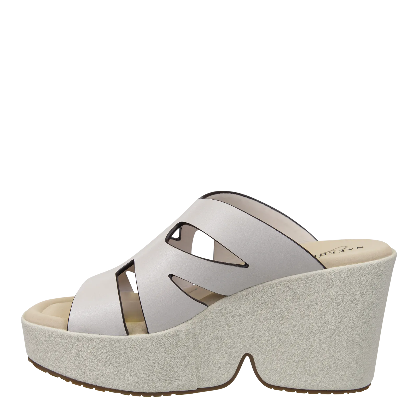 NAKED FEET - BRIO in WHITE Heeled Sandals