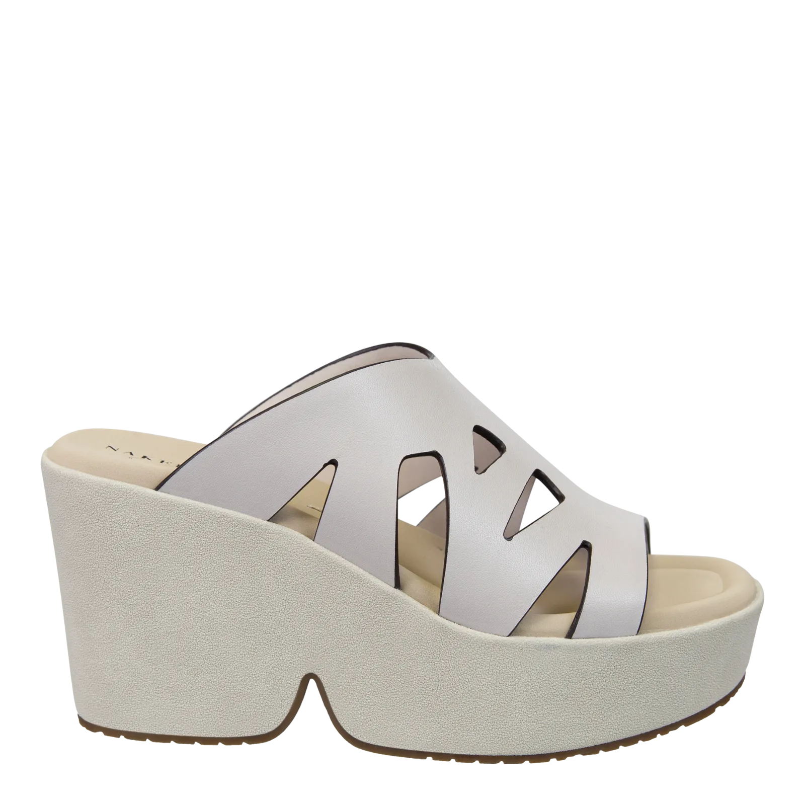 NAKED FEET - BRIO in WHITE Heeled Sandals