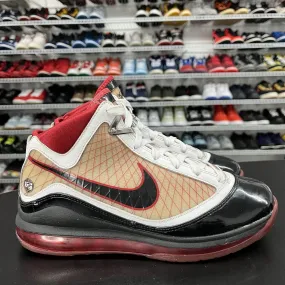 Nike Air Max Lebron VII 7 Red White Black 2009 375793-101 Men's Size 7Y