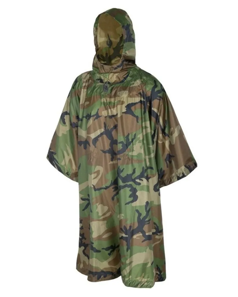 Outdoor Portable Tactical Windproof Rain Poncho