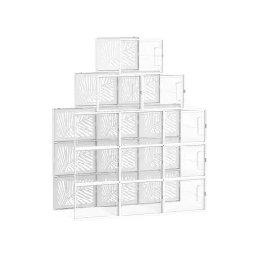 Set of 12 Stackable Shoe Boxes