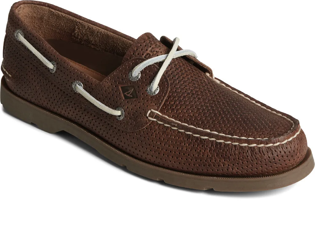 Sperry Mens Perforated AO 2-Eye Boat Shoes