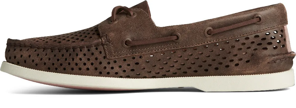 Sperry Mens Perforated AO 2-Eye Boat Shoes