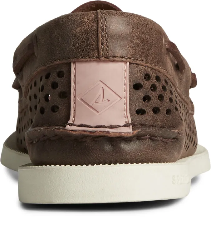 Sperry Mens Perforated AO 2-Eye Boat Shoes
