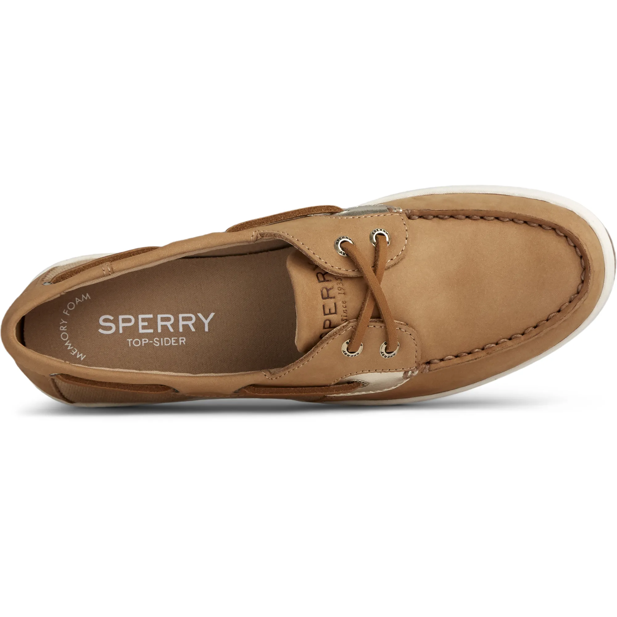 Sperry Women's Coastfish Woven Boat Shoe - Tan (STS85161)