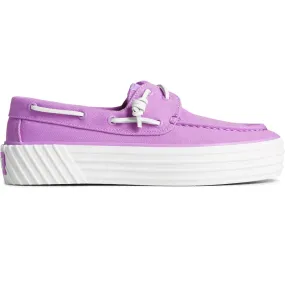 Sperry Womens Crest Platform Boat Shoes - Purple