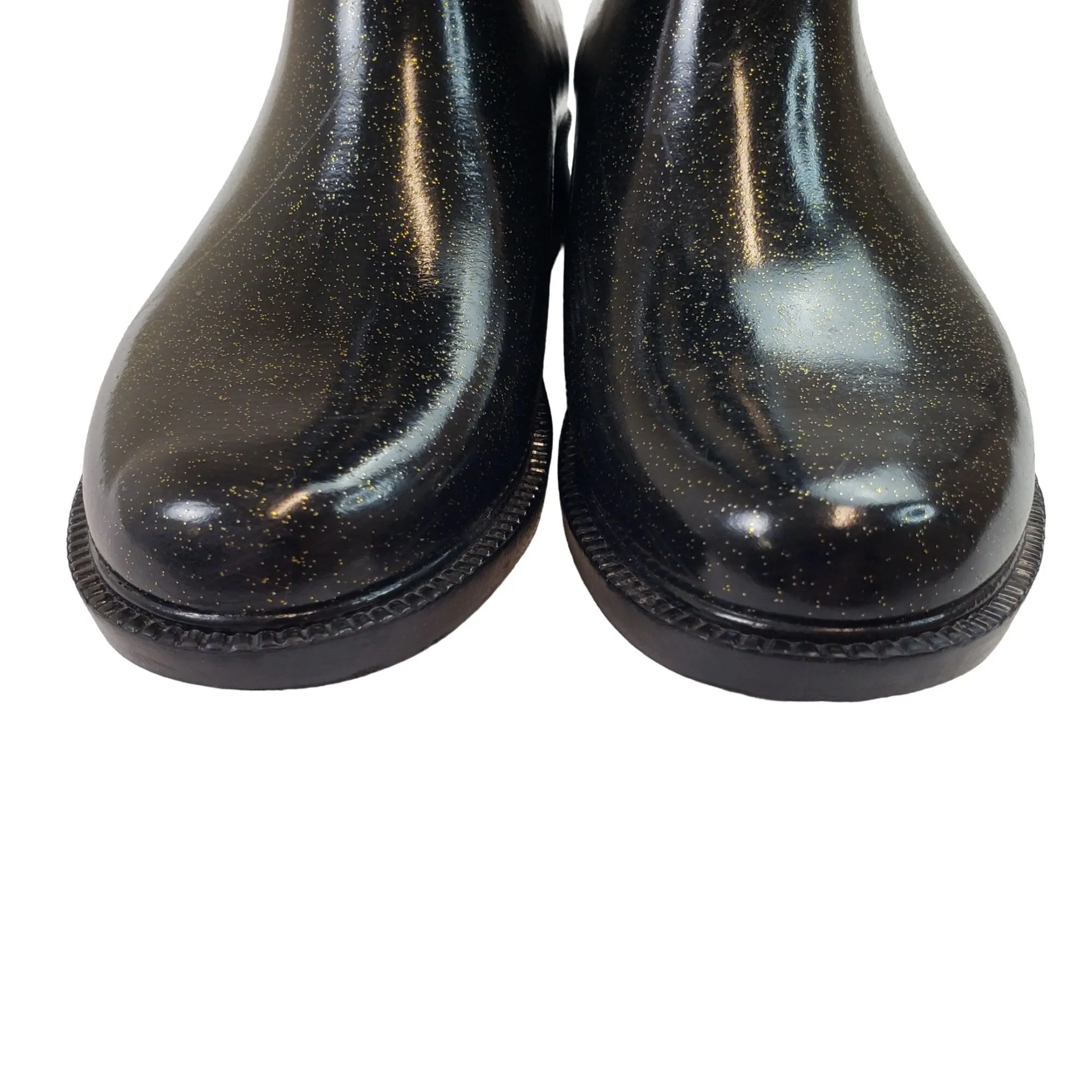 Ted Baker London Gold Glitter Rain Boots Size 7