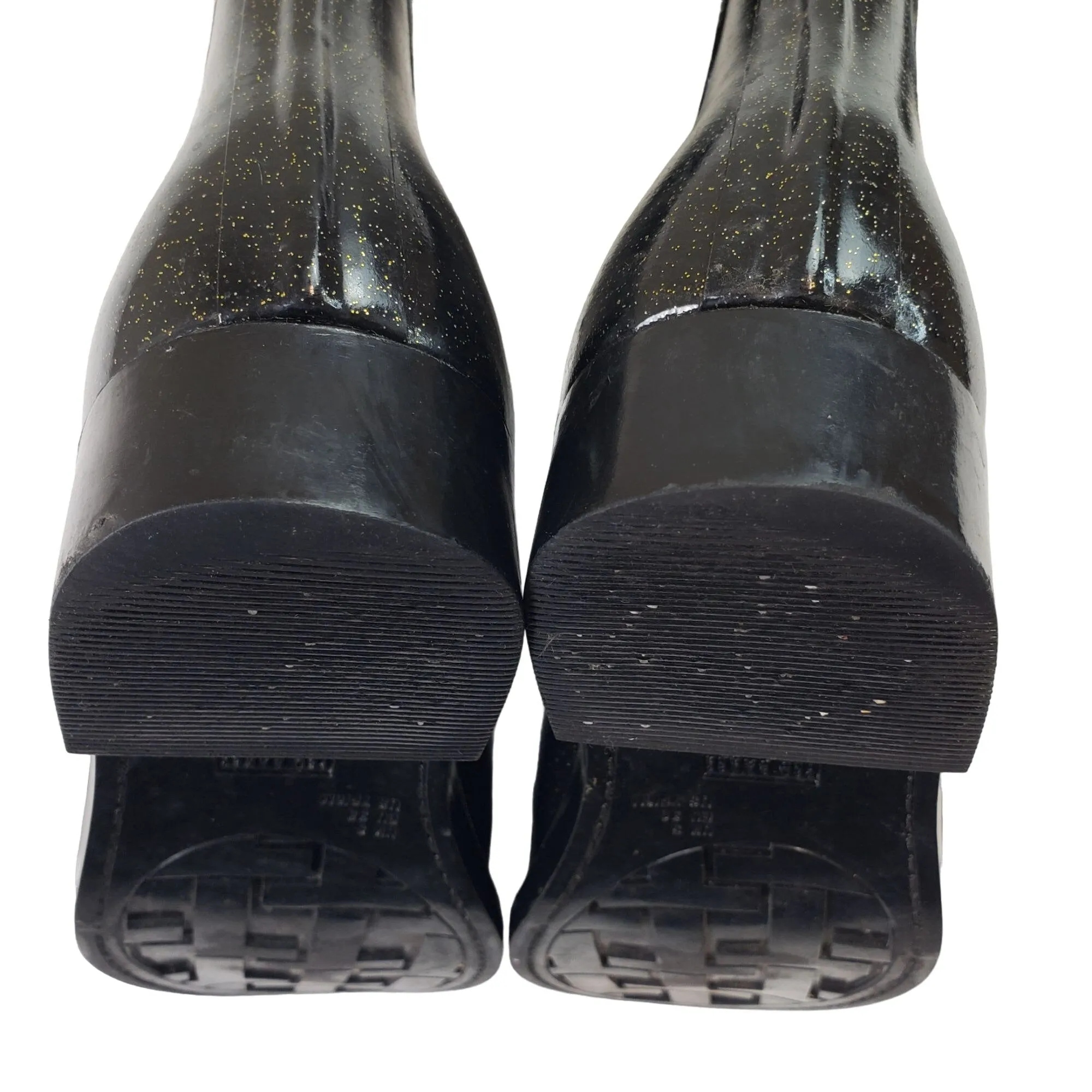 Ted Baker London Gold Glitter Rain Boots Size 7