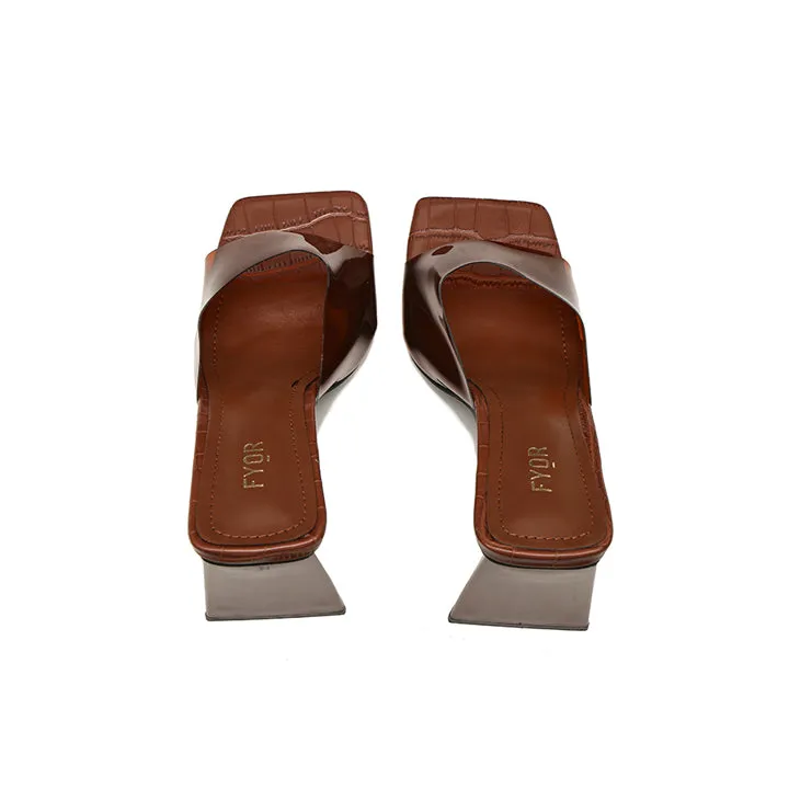 Texture Pyramid Heel Sandal, CMJ 04