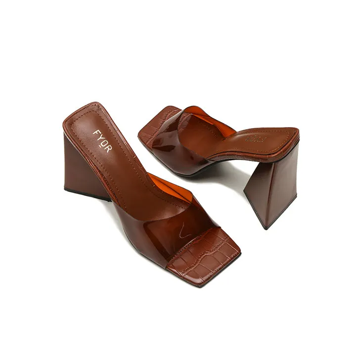 Texture Pyramid Heel Sandal, CMJ 04