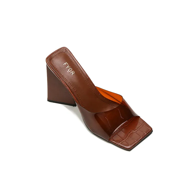 Texture Pyramid Heel Sandal, CMJ 04