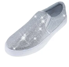 The Queen Tennis Shoes: Sparkly Slip On Tennis Shoes