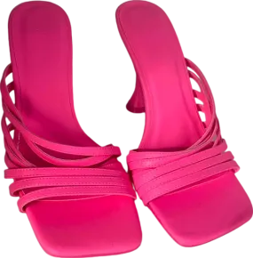 Truffle Collection Pink Strappy Heeled Sandals UK 6