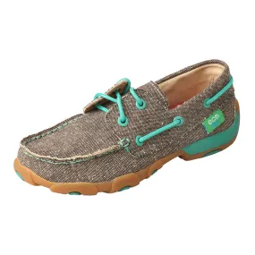 TWISTED X KIDS' DUST TURQUOISE DRIVING MOC