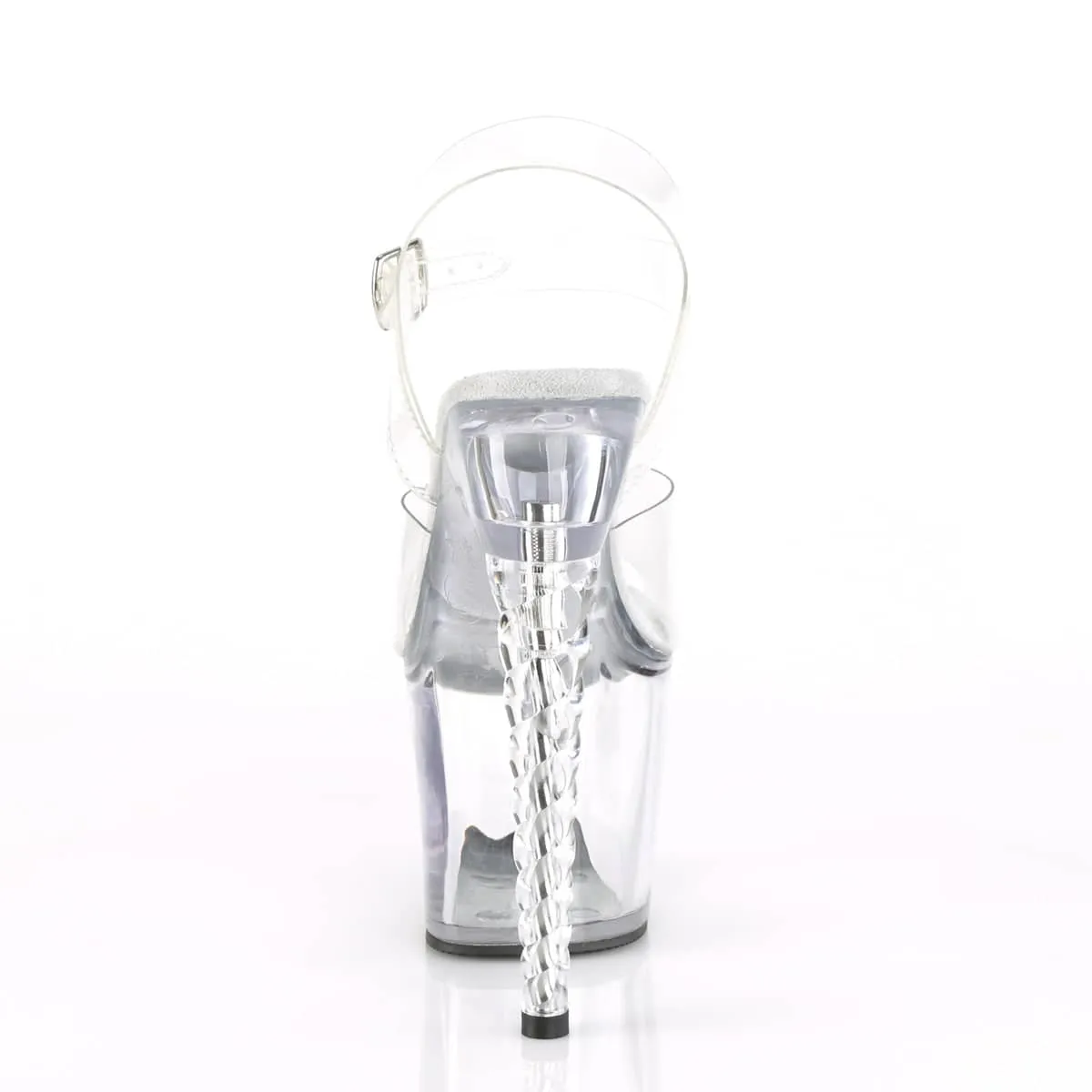 UNICORN-708 Clear Ankle Peep Toe High Heel