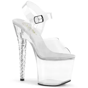 UNICORN-708 Clear Ankle Peep Toe High Heel