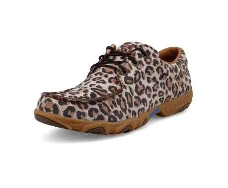 Winny Twisted X Boat Shoe Driving Moc - Leopard