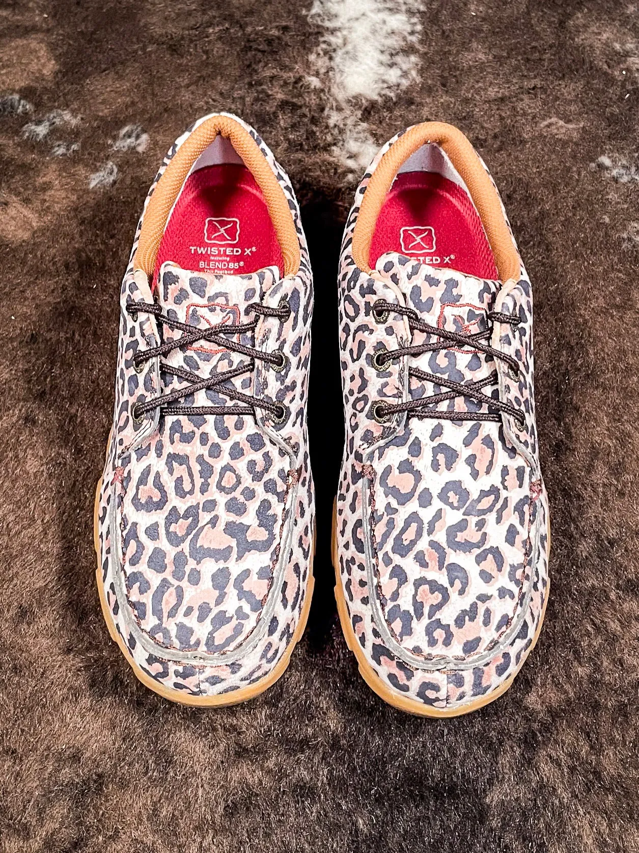 Winny Twisted X Boat Shoe Driving Moc - Leopard